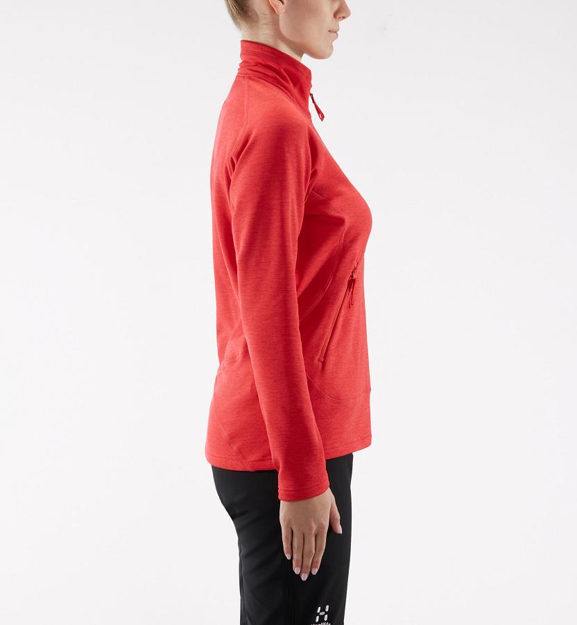 Haglöfs Womens Heron Fleece Red New Zealand 07924SFBW